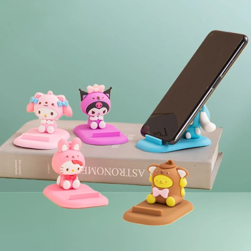 

Подставка для планшета Sanrio, креативный Настольный держатель для планшета с милыми аниме персонажами Hello Kitty Kuromi Melody, аксессуары и подарки