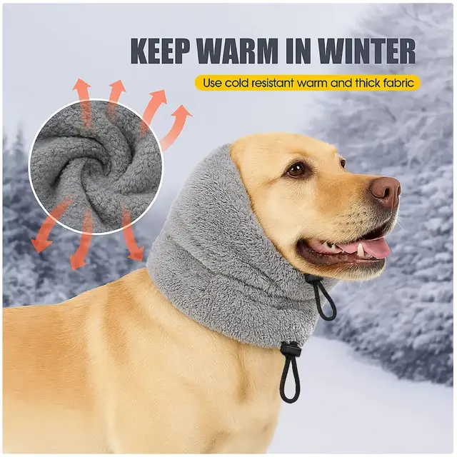 Winter Keep Warm Reduce Noise Prevent Fright Adjustable Soft Comfortable Multiple Models Choose Dog Headgear Pet Supplies 5
