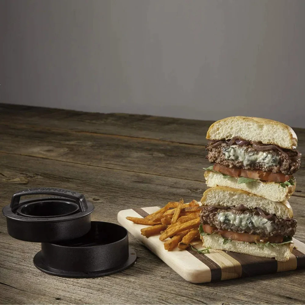 Non Stick 3-In-1 Stuffed Burger Press Hamburger Sliders BBQ Burgers Meat Mold YO-21