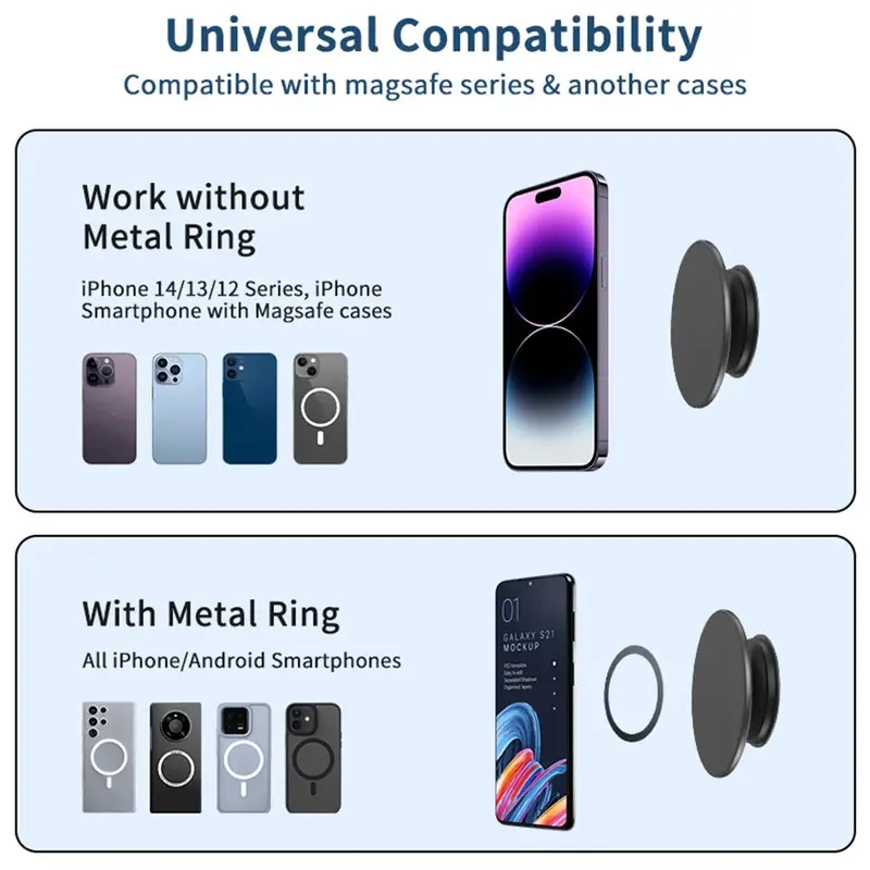 Magnetic Expanding Stand Grip Socket Finger Ring Holder for MagSafe for iPhone 15 14 Samsung Phone Stand Mount Phone Accessories - Image 3