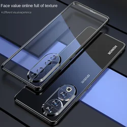Transparent Plating Slim Protective Soft TPU Case for Honor 50 (Black)