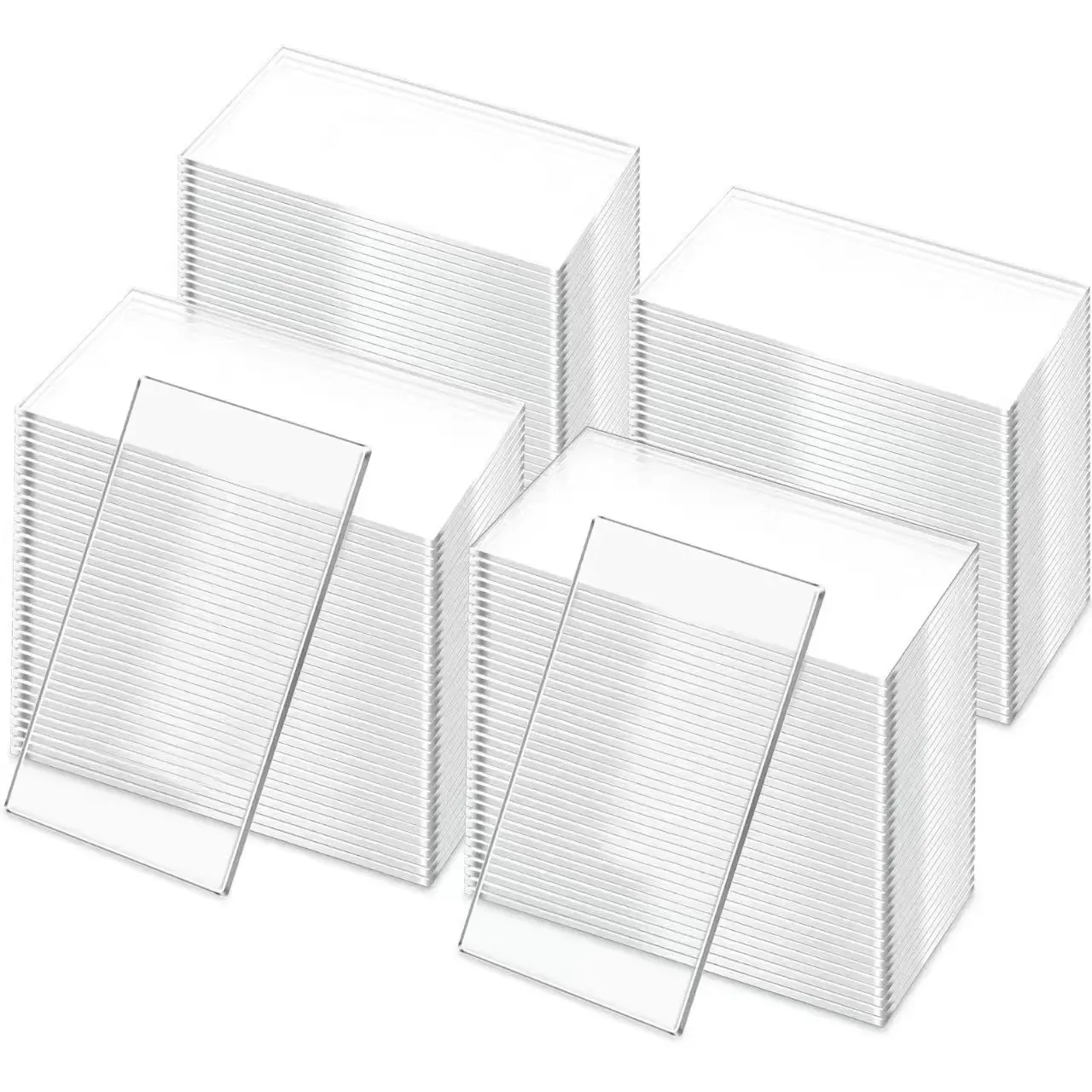 50 Pcs Clear Acrylic Wedding Table Place Cards Blank Rectangle Seating Cards Sign Guest Names Tag Birthday Party DIY Decoration