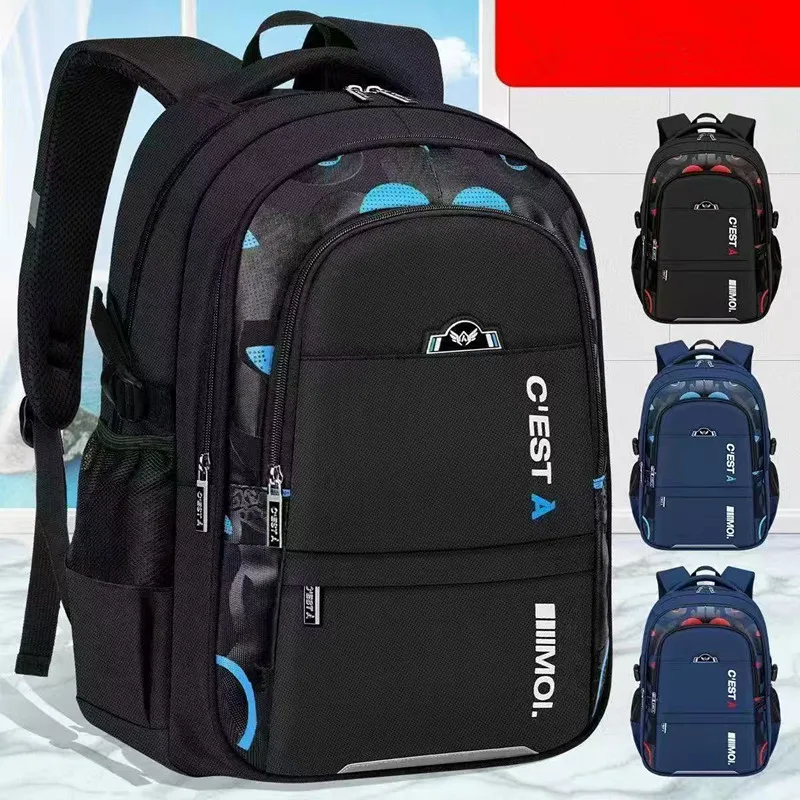 New Children School Bags Kids Backpack In Primary Schoolbag For Teenager Boys Waterproof Backpacks Book Bags satchel 1