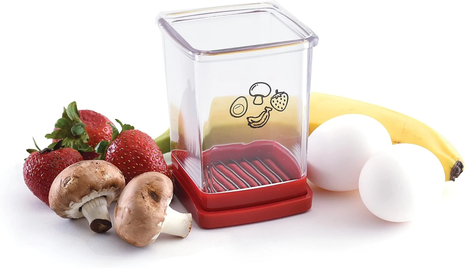 Manual Slicers Multifunction Egg Slicer Home Kitchen Speed Slicer Push Plate Fruit Vegetable Salad Quickly Making