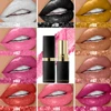 10 Color Glitter Lipsticks Shimmer Shiny Lipgloss Pearlescent Lip Tint Waterproof Long Lasting Diamond Lips Glaze Makeup Cosmeti 2