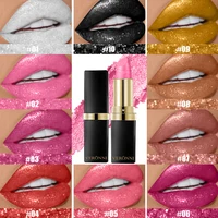 10 Color Glitter Lipsticks Shimmer Shiny Lipgloss Pearlescent Lip Tint Waterproof Long Lasting Diamond Lips Glaze Makeup Cosmeti 2