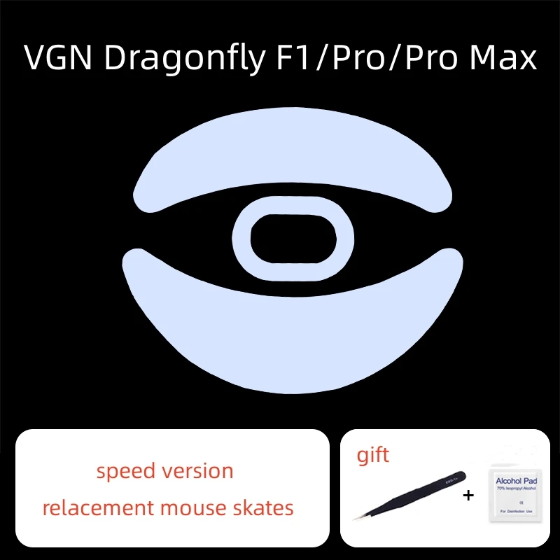 Conjunto ou Conjuntos de Patins de Mouse para Vgn Dragonfly f1 Pro Pro Max Controle Velocidade Mouse Pés Versão Ice 1 - Imagem 2