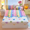 Warm Fitted Sheet Soft Velvet Bed Cover Double Bedsheet Winter Mattress Protector Bed Linen drap de lit (Pillowcase Need Order) 4