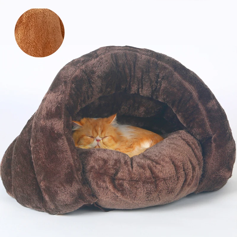 Pet bed for Cats Dogs Soft Nest Kennel Bed Cave House Sleeping Bag Mat