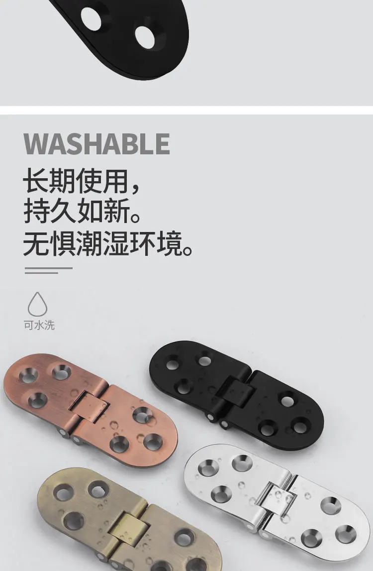 Description Picture 6 of item4pcs/set Folding Desktop Accessory For Sewing Machine Hardware Flap Hinge Zinc Alloy 80x30mm Drawer Door Cupboard Window Cabinet
