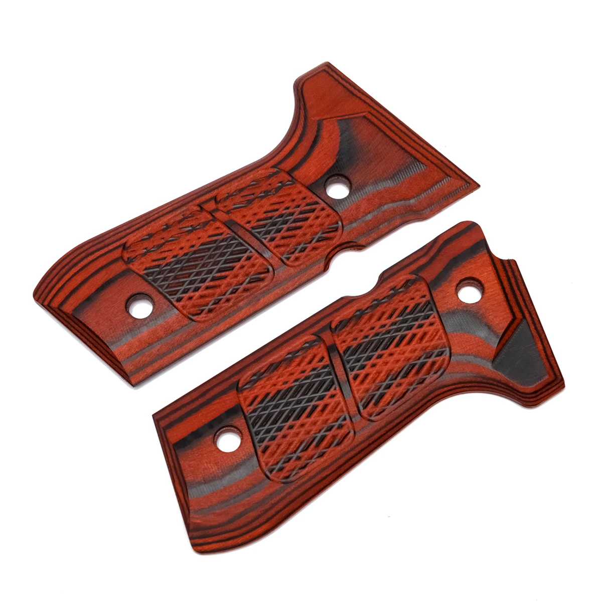 Guuun Holzgriff für Beretta 92/96 Full Size 92FS Griffe, farbiges Holz-Verbundgriffpanel B92-CM – Detail 2