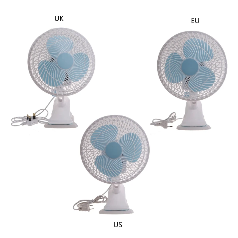 

Quiet Ceiling Fan 9" Desk Fan Clip On Fan 30W 90 Degree Adjustable 2-Gear