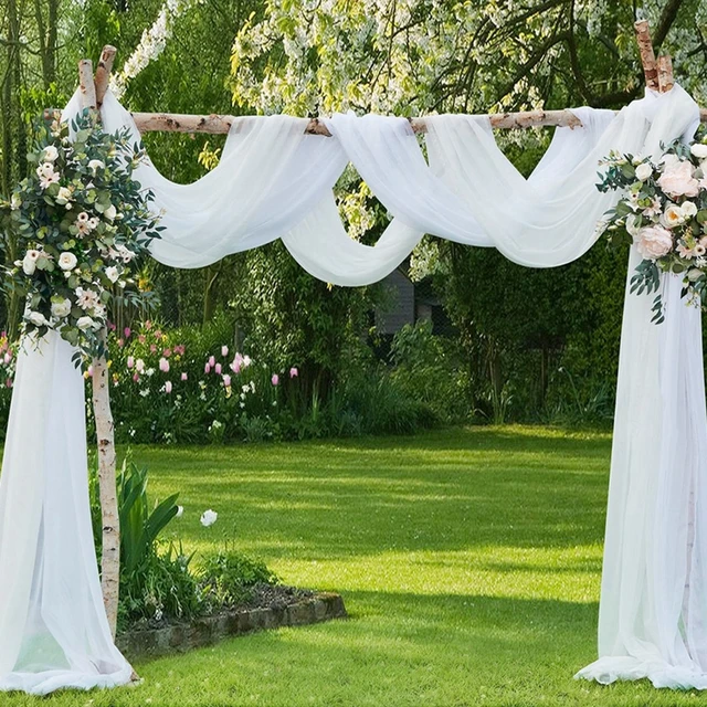 Rotolo Tulle Bianco 30cm X 92m - Per Matrimoni, Feste, Decorazioni Fai Da Te, Alta Qualità - Foto 11