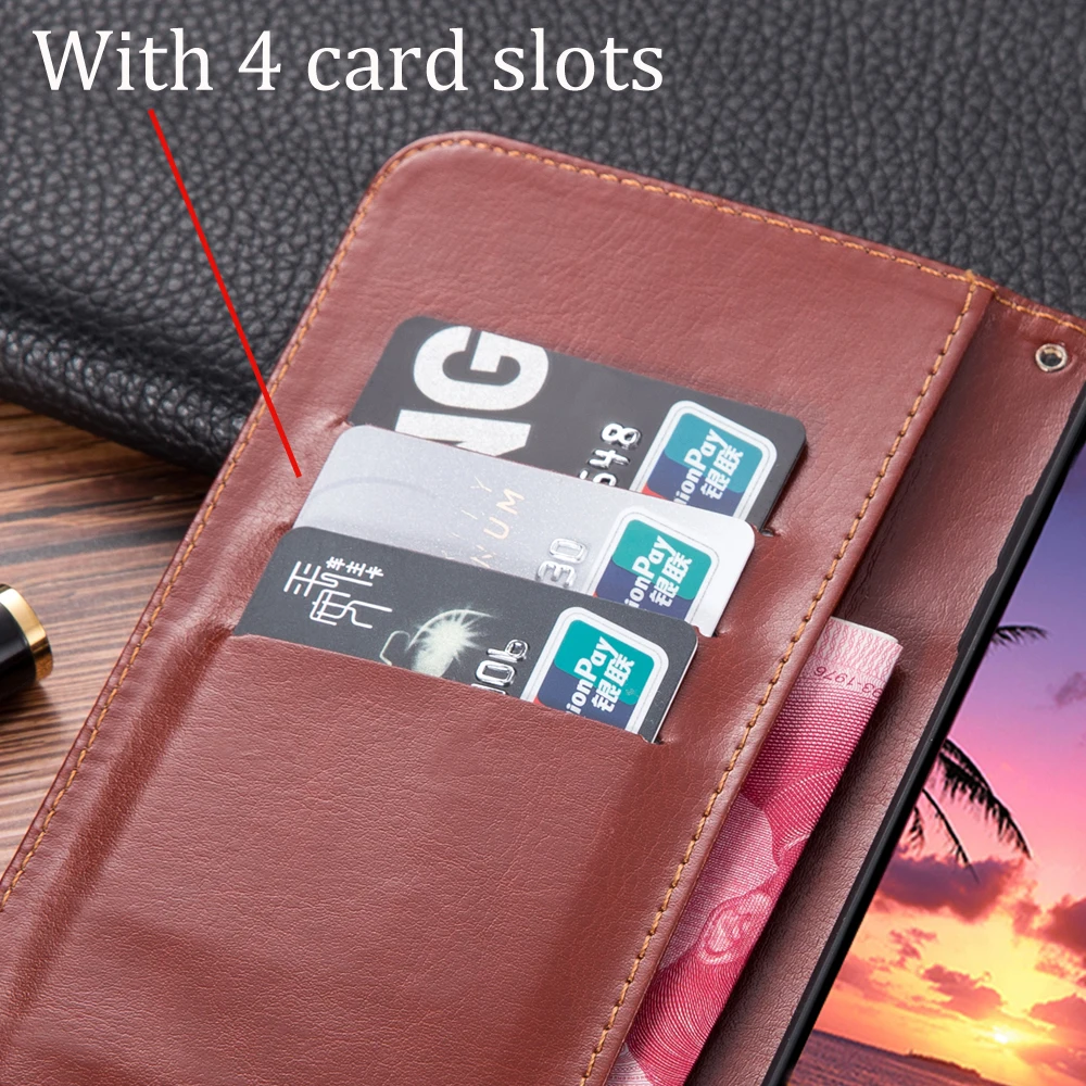 Leather Wallet Case Leather Case Phone Case Leather Phone Case Luxury Flip book leather case For Xiaomi Redmi 9C Cover Redmi 9C 9 C NFC case For Xiaomi M2006C3MG ksiomi Cover