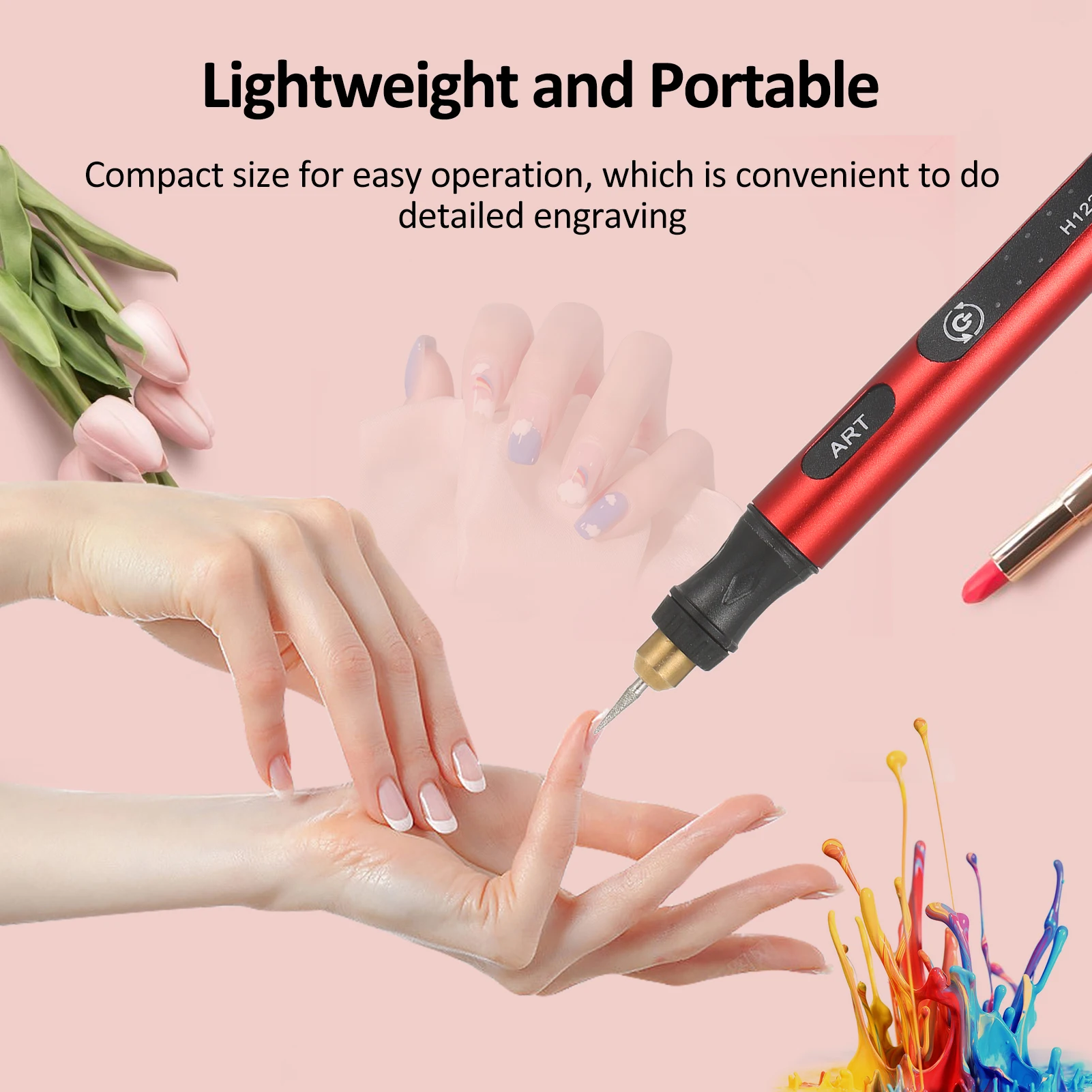 미니 무선 회전 공구 키트, 충전식 회전 공구 키트, USB 충전 다목적 전동 공구, 그라인딩 비트 4 개, 3 단, 5V
