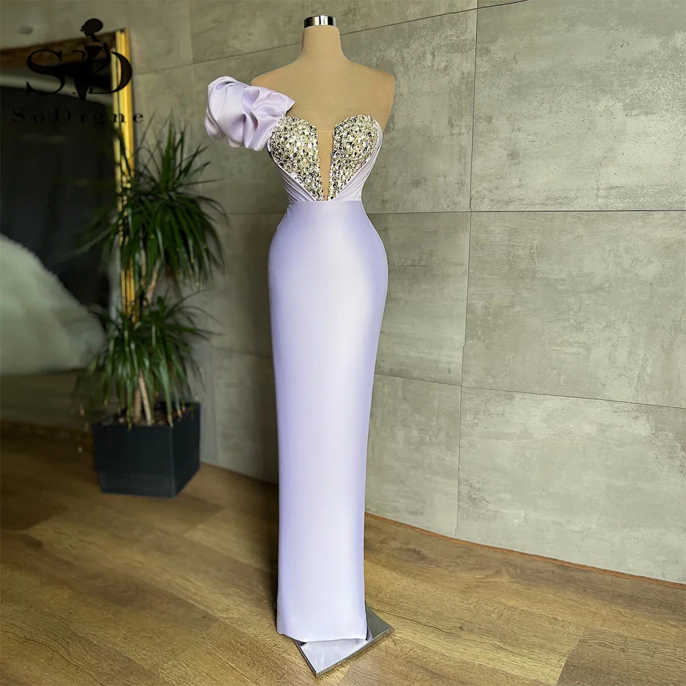 Stunning Sexy Satin Mermaid Evening Dress with Side Slit