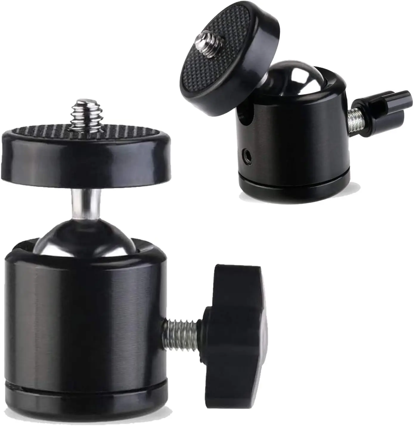 Universal 1/4" Ball Head Screw Tripod Mount 360 Rotating Mount Base Adapter for DSLR Camera Tripod Monopod Camcorder Light Stand