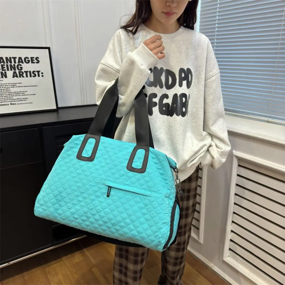 Expandable Duffle Pack New Waterproof Foldable Handle Pocket Wet and Dry Separation Multiple Pocket Luggage Shoulder Bags Women
