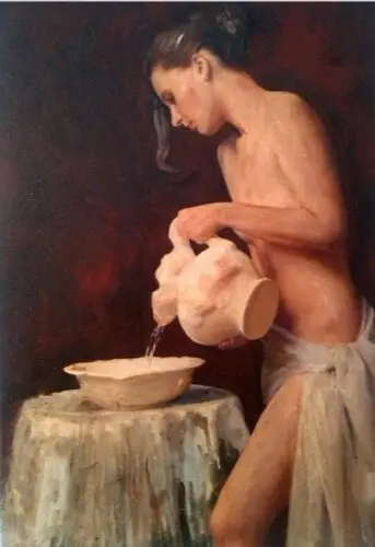 

100%Handmade NEW WILLIAM OXER ORIGINAL CANVAS "Purity" nudes girl woman nude lady PAINTING