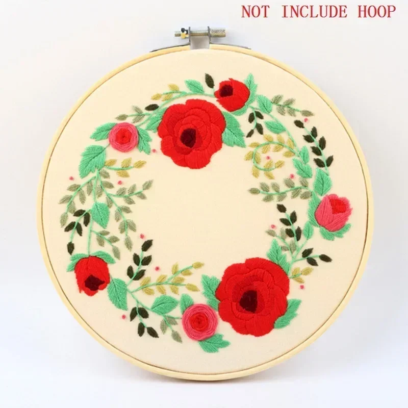 Embroidery Punch Needle Kit - Professional DIY Flowers Pattern Craft Set