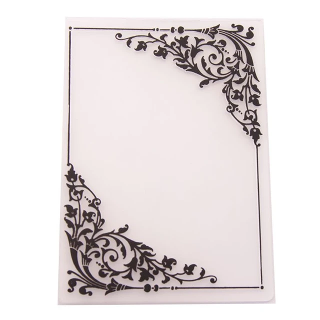 KWELLAM Flowers Plastic Embossing Folders for Card Making Scrapbooking and  Other Paper Crafts 22051838