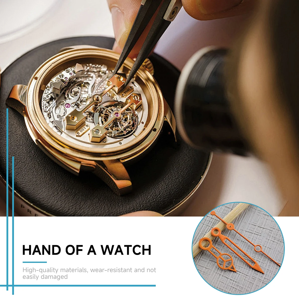 Tri-Color Hollow Out Watch Hands - Premium Watch Accessories