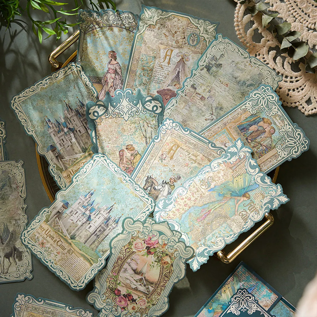 Journamm 20pcs/pack DIY Srapbooking Flowers Materials Paper Decor Junk Journal Collage Stationery Planner Supplies Craft Paper 4