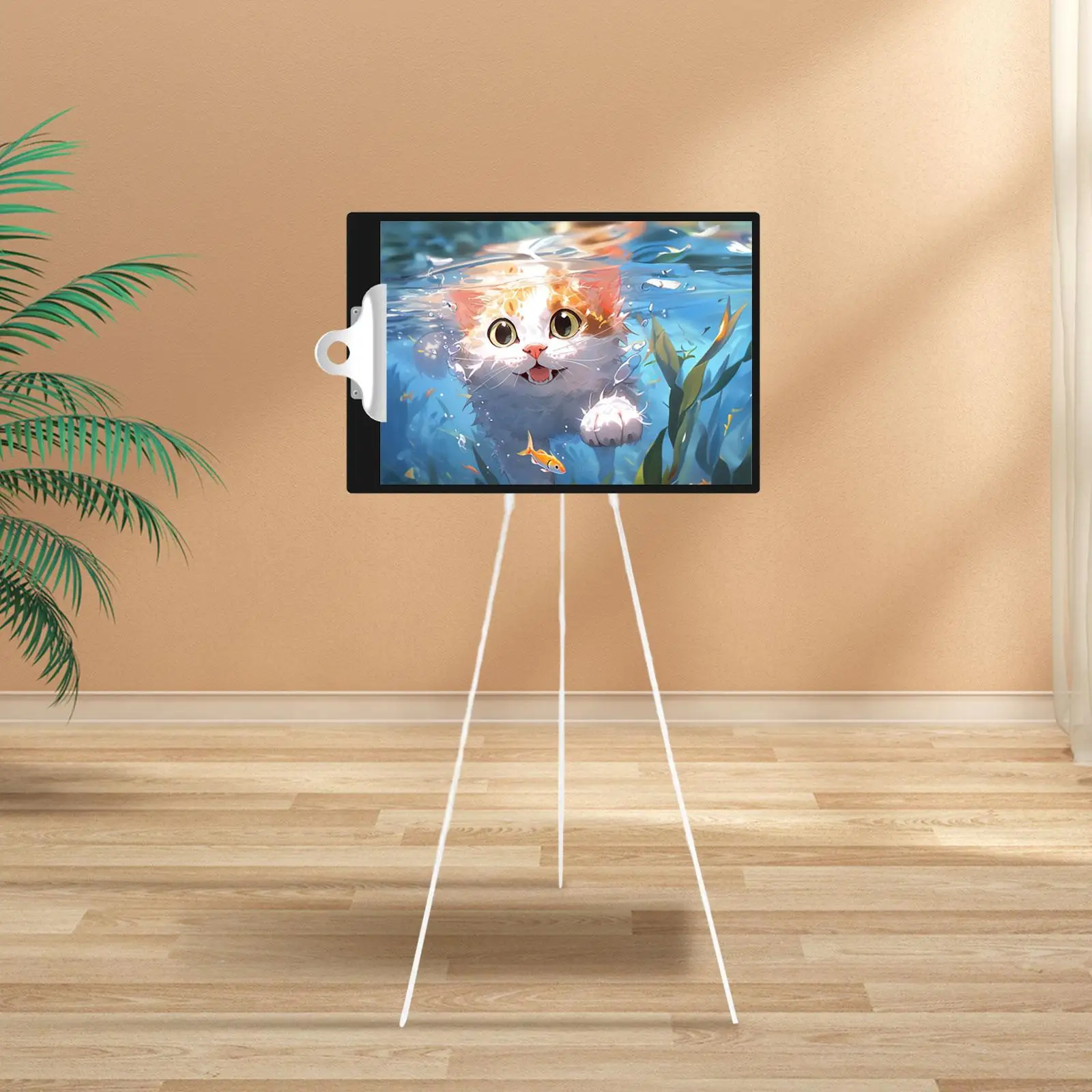 Tripod Display Easel Stand Nonslip Lightweight Metal Collapsible Adjustable Height Foldable Easel for Wedding Signs Photo Poster