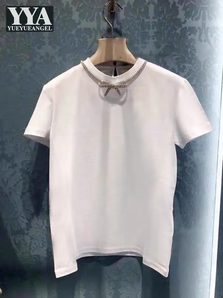 streetwear-women-summer-short-sleeve-diamonds-bowknot-o-neck-t-shirt-comfortable-casual-tee-tops-fashion-pearls-pullover-t-shirt