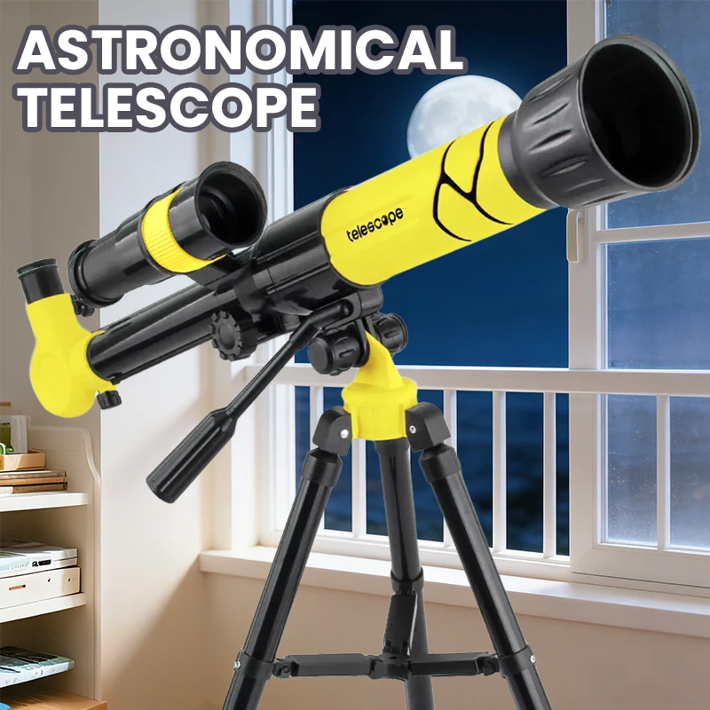 Kids' Telescopes 40X Science Experiment Monocular Educatinal Science Teaching Microscope Toy Toys for Child Toddler Kids