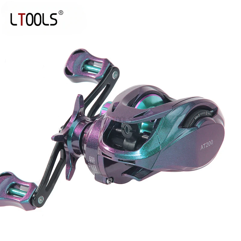 

Ultralight Baitcasting Reel 8KG Max Drag 7.2:1 Ratio Fishing Reel Magnetic Brake Metal Spool Saltwater Freshwater Fishing Tackle