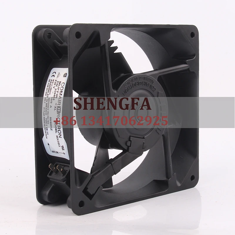 Фото COMAIR ROTRON MX3B3 Вентилятор охлаждения AC230V 10/09A DC EC 120X120X38MM 12CM 12038 двойной шарикоподшипник три лезвия 2 Клеммы №2