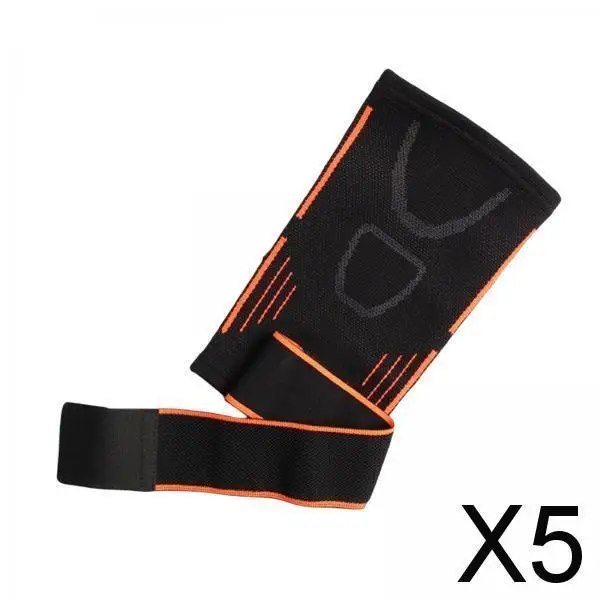 

5 Compression Sleeve Arms Support Wrap Elbow Brace Sport Gym