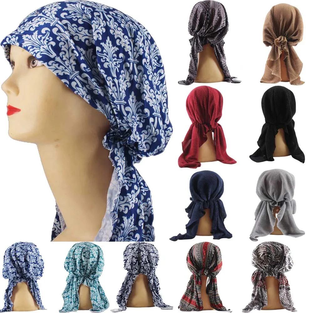 Neuer arabischer Hut für Frauen Turban warme Mützen Schädel im Freien Nahost Mode unter Hut Frauen muslimischen islamischen Wickel Kopftuch – Detail 2
