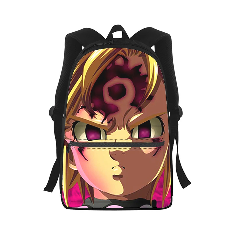 The Seven Deadly Sins Men Women Backpack 3D Print Fashion Student School Bag Laptop Backpack Kids Travel Shoulder Bag