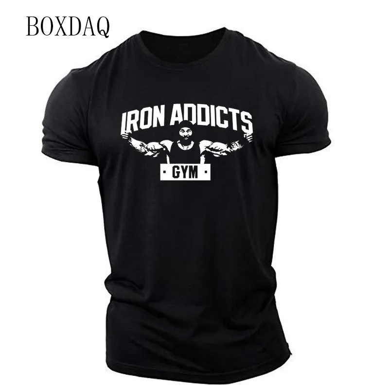 

Men's Gym Sporty Style T-shirts Short Sleeve Fitness Workout Running Casual Tops Summer 3D Print Muscle Man Sporty Tee Big Size