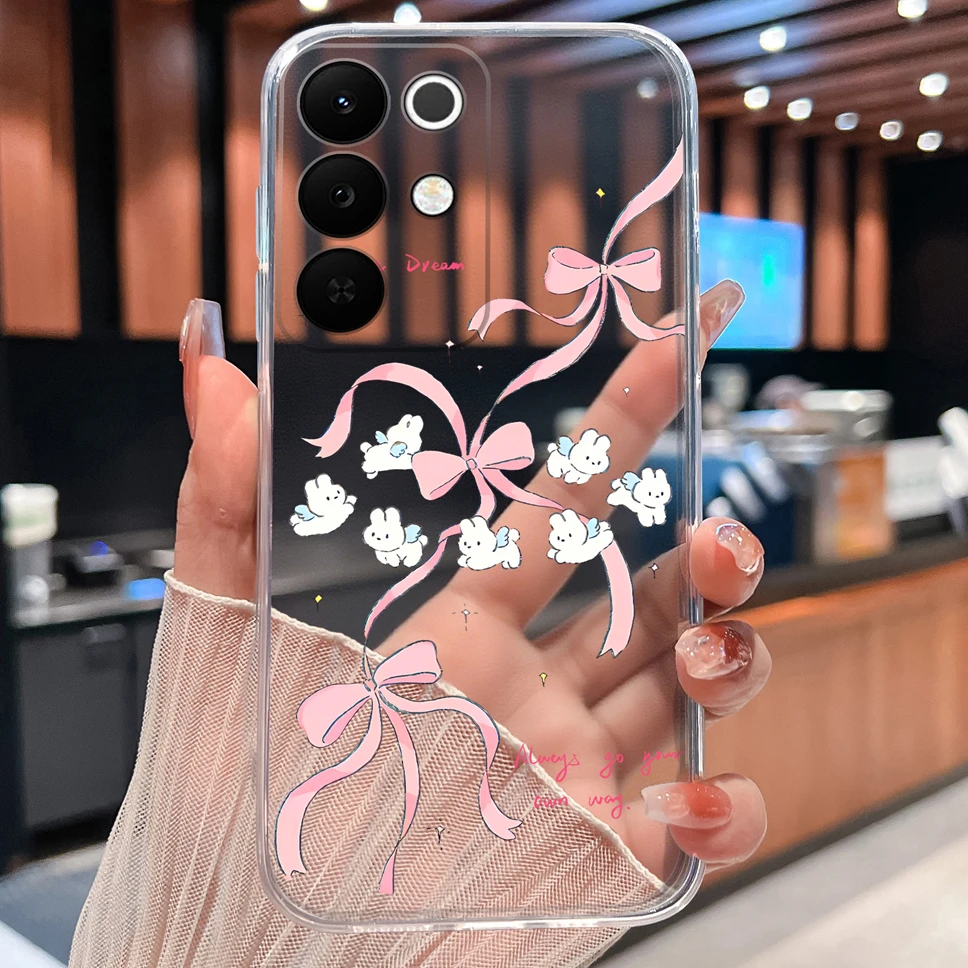 Colorful Patterned Clear Soft Silicone Phone Cover - Lightweight and Stylish Case