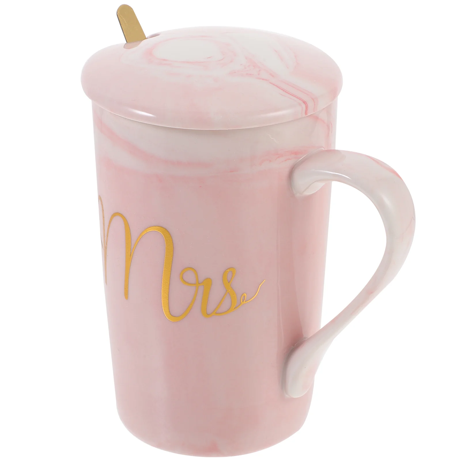 

Decorative Coffee Mug Ceramic Coffee Cup Water Cup Portable Coffee Mug Cup with Lid and Spoon