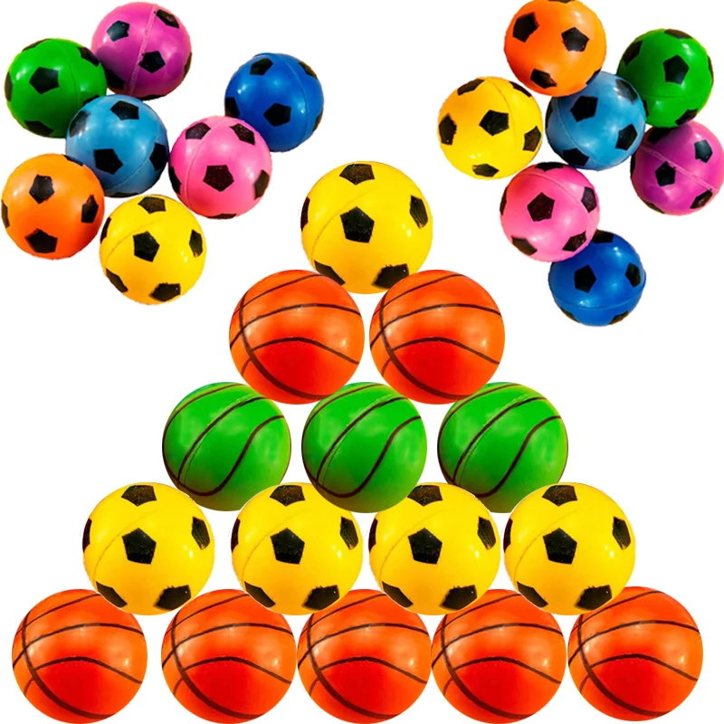 5pcs Soccer Air Bouncy Ball Basketball Jumping Children Outdoor Water Games Garden Kids Toy Party Favors Awards Goodies Pinata trophy trophies mini kids award plastic awards gold soccer prize party small ceremony star winner favors prizes