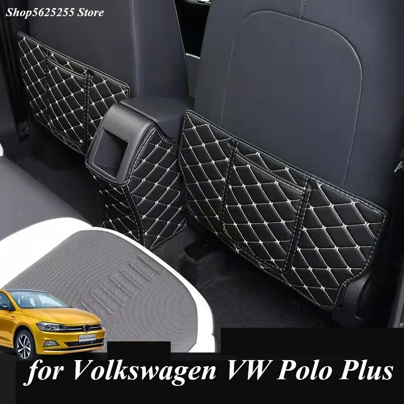 

Подлокотник для заднего сиденья автомобиля, противоударный коврик для Volkswagen VW Polo Plus MK4 2019 2020 2021 2022, Кондиционер