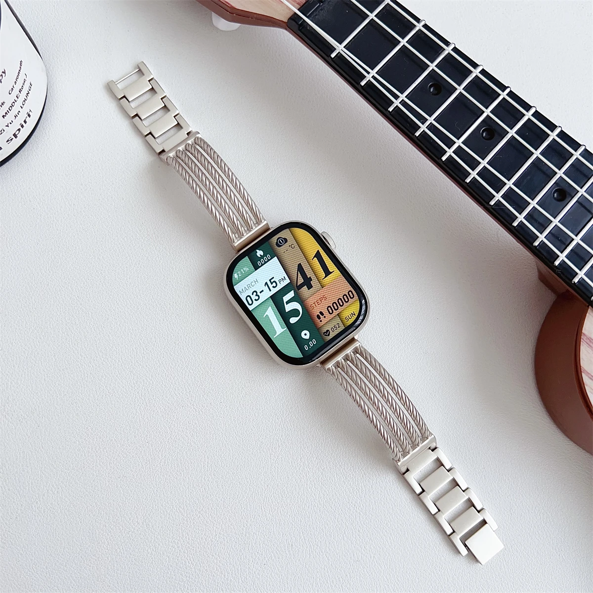 Watch Band For iWatch 42/44/45/46/49mm 38/40/41mm Metal Fashion Watch Strap for Watch Series Ultra2 Series 10/9/8/7/6/5/4/3/2/1_voghion.com