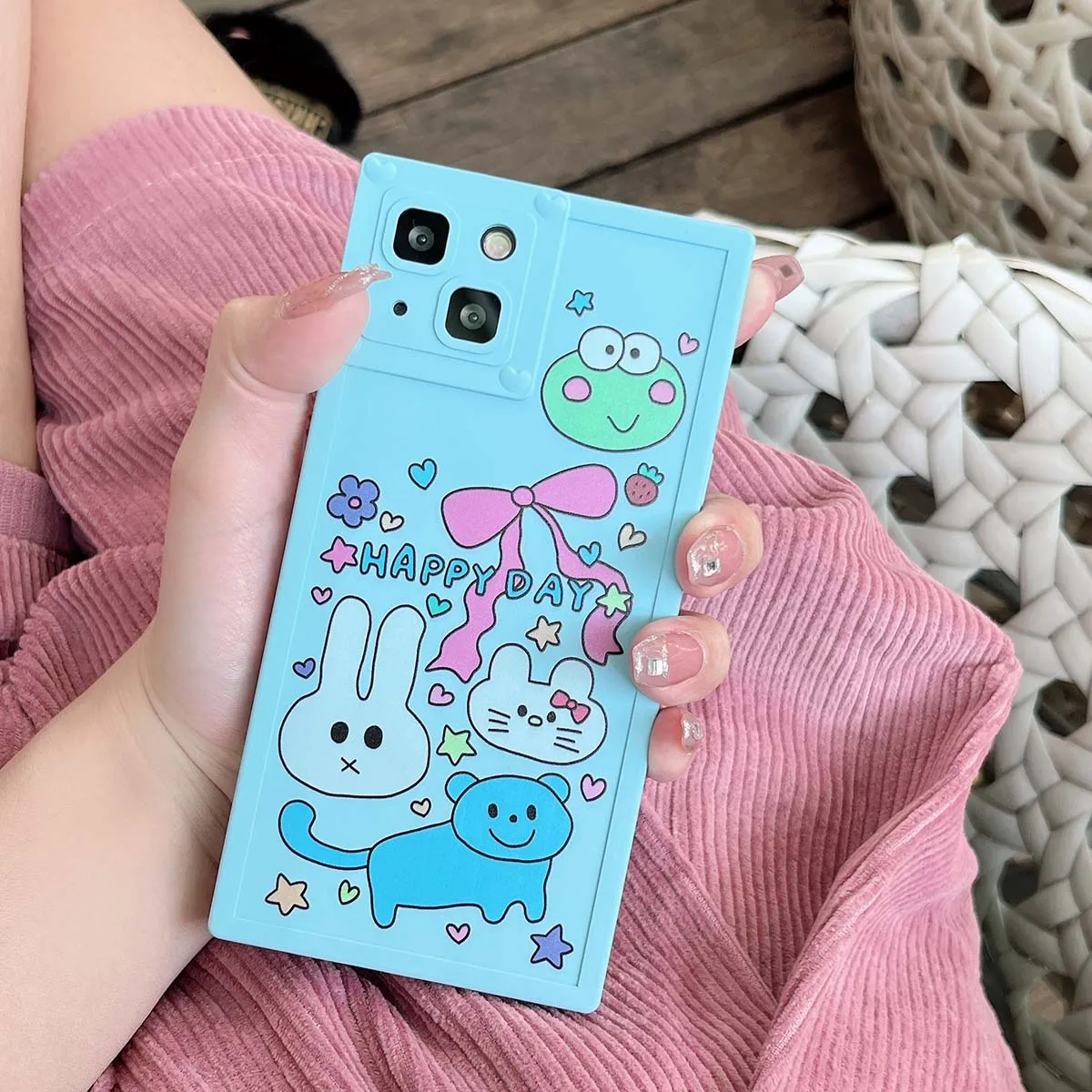 

Suitable For Iphone 11,12,13,14 Pro Max Apple phone cases Drop Resistant Silicone Full Cover Soft Case Cartoon Protector