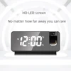 2022 NEW LED Digital Projection Alarm Clock Table Electronic Alarm Clock with Projection Time Projector Bedroom Bedside Clock 6