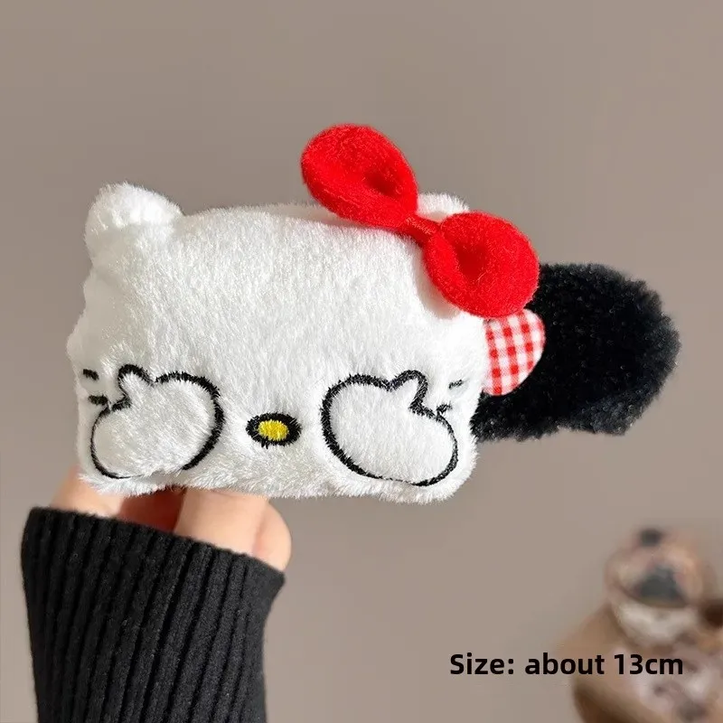 Cover face Cat plush duckbill clip