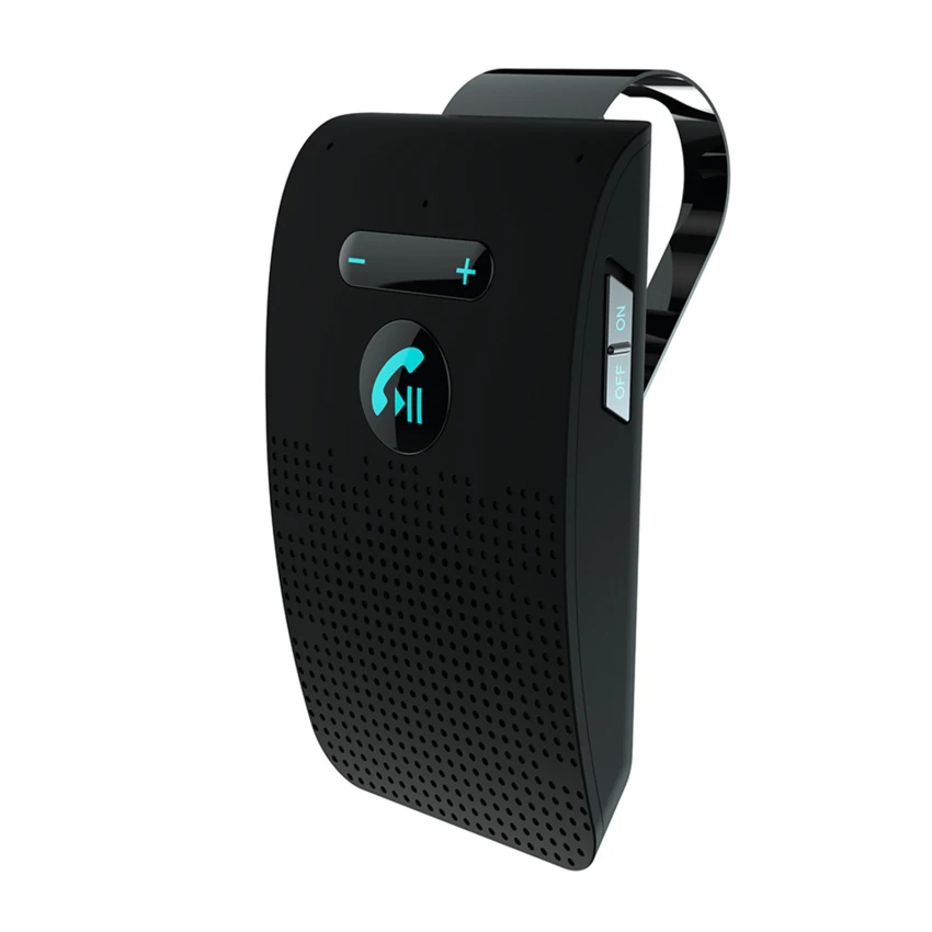 

Bluetooth Speaker Handsfree Car Kit Sun Visor Clip Wireless Audio Receiver Speakerphone Loud Music Player Dual Microphone