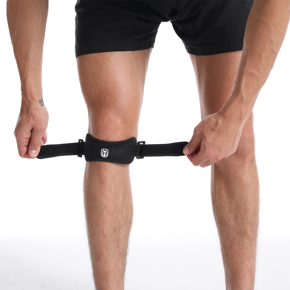 Knee pad Knee support Knee support sleeve Knee brace Patellar band Ride Force Adjustable Patella Brace Strap EVA Kneepads Knee Support Pad Protective Sports Gear Basketball Volleyball Protector