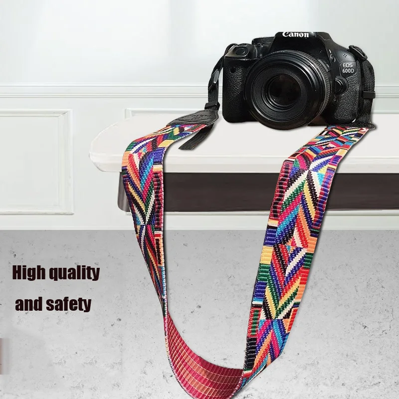 카메라 숄더 넥 137CM 스트랩 코튼 가죽 벨트, 니콘  AlphaIII ZV1 DSLR SLR Dji UAV 카메라 스트랩 액세서리