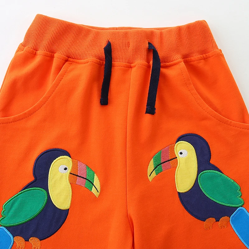 Little maven Summer Baby Boys Girls Animal Parrot Shorts Cotton Soft Comfort Children's Wear Clothing Cartoon Beach Pants Unisex
