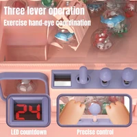 Mini Claw Arcade Crane Children Coin Operated Play Game DIY Prizes Gashapon Plush Doll Vending Machine Toys Kids Christmas Gifts 2