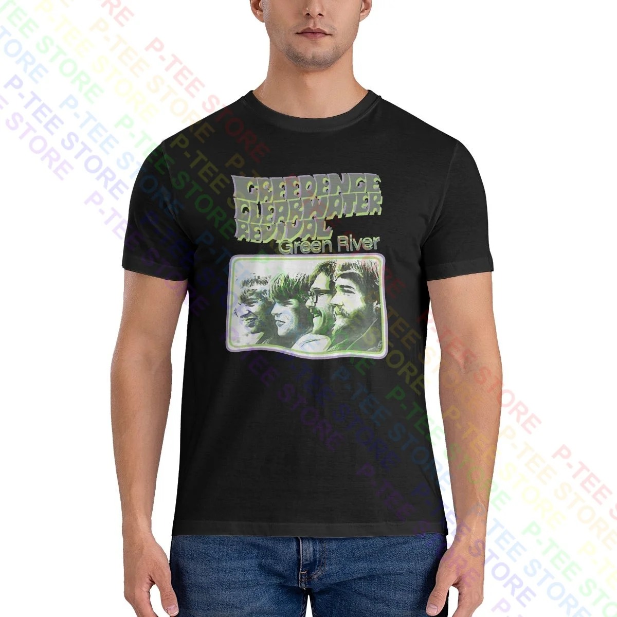 Creedence 596 Revival Ccr Rock Band Tour Concert Shirt T-Shirt Funny Streetwear Tee